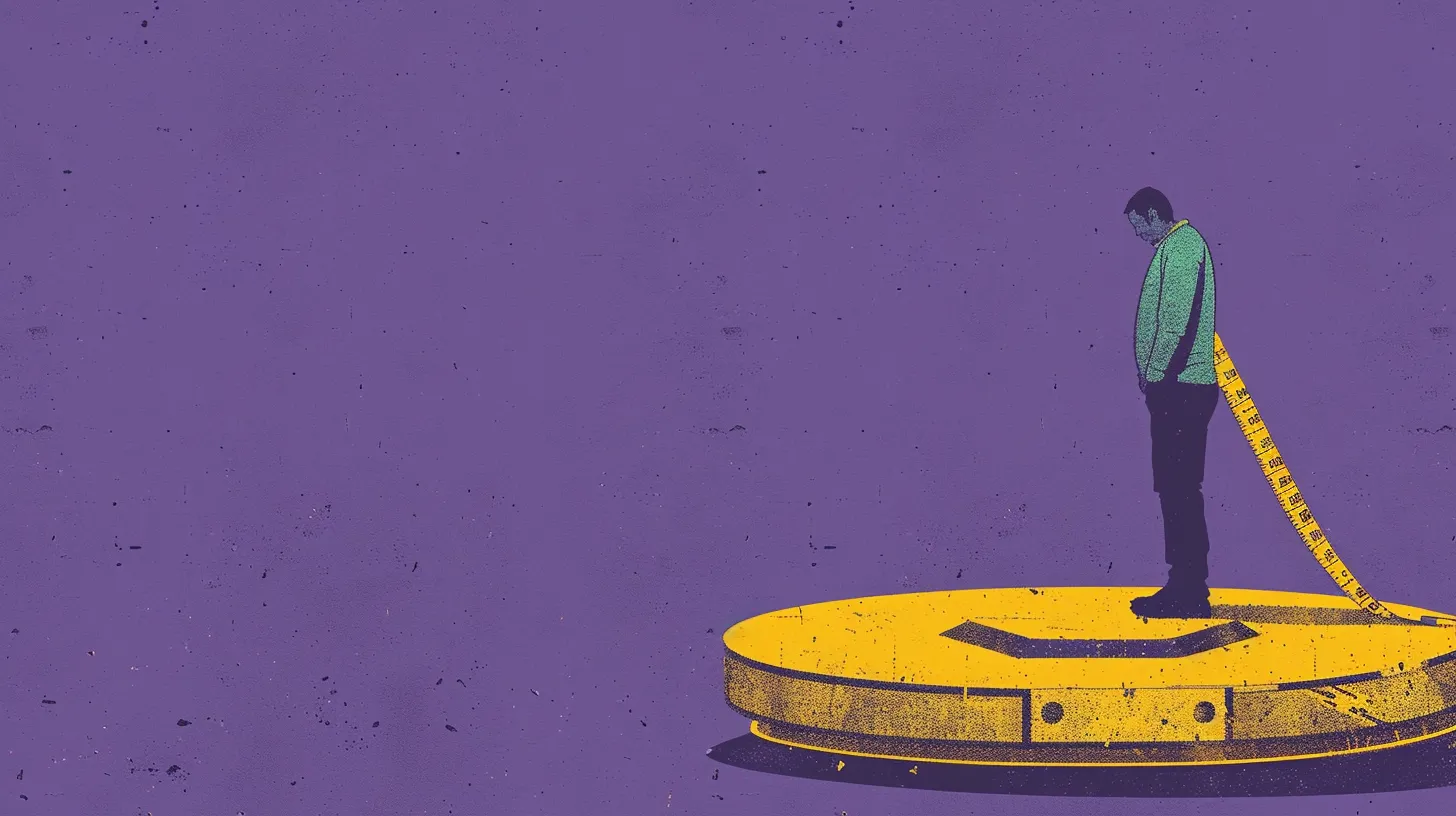 alwaysblu._a_minimalist_illustration_of_a_person_on_a_weight_sc_8358cd95-0743-4ccb-830d-b76bde82978e